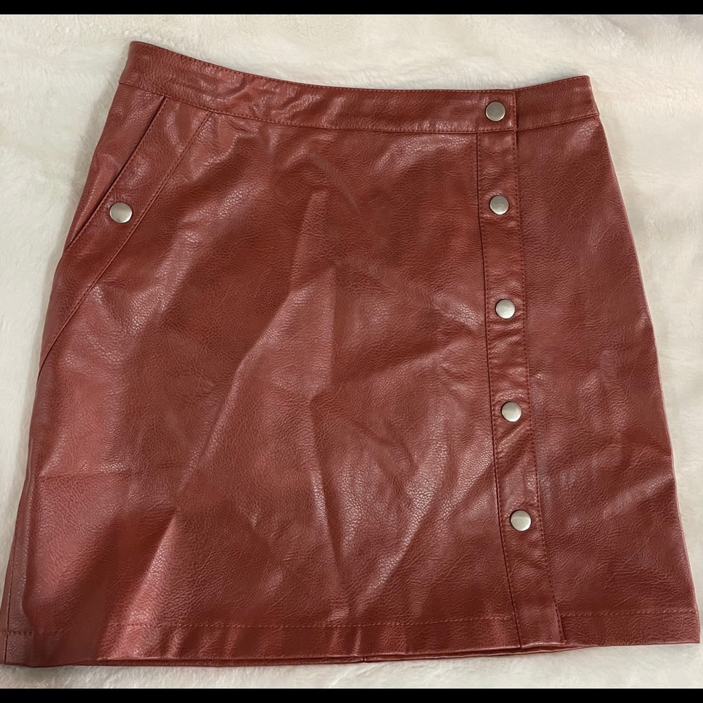 Urban Outfitters faux leather mini skirt